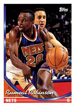 #137 Rumeal Robinson - New Jersey Nets - 1993-94 Topps Basketball
