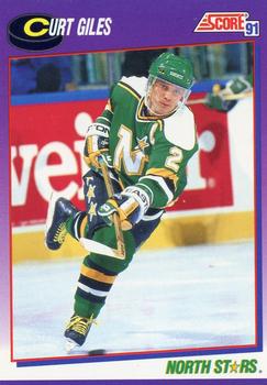 #137 Curt Giles - Minnesota North Stars - 1991-92 Score American Hockey