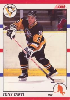 #137 Tony Tanti - Pittsburgh Penguins - 1990-91 Score Canadian Hockey
