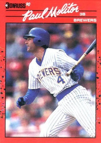 #103 Paul Molitor - Milwaukee Brewers - 1990 Donruss Baseball