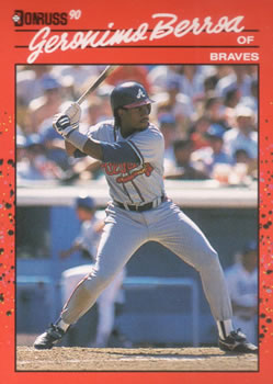 #104 Geronimo Berroa - Atlanta Braves - 1990 Donruss Baseball
