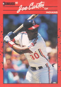 #114 Joe Carter - Cleveland Indians - 1990 Donruss Baseball