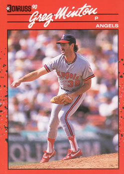 #116 Greg Minton - California Angels - 1990 Donruss Baseball
