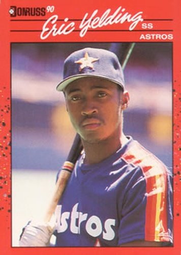 #123 Eric Yelding - Houston Astros - 1990 Donruss Baseball