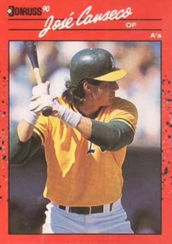 #125 Jose Canseco - Oakland Athletics - 1990 Donruss Baseball