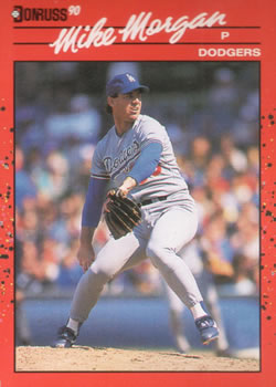 #132 Mike Morgan - Los Angeles Dodgers - 1990 Donruss Baseball