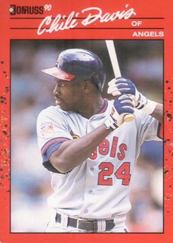 #136 Chili Davis - California Angels - 1990 Donruss Baseball