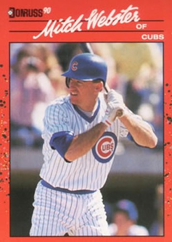 #137 Mitch Webster - Chicago Cubs - 1990 Donruss Baseball