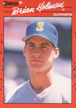 #143 Brian Holman - Seattle Mariners - 1990 Donruss Baseball