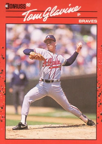 #145 Tom Glavine - Atlanta Braves - 1990 Donruss Baseball