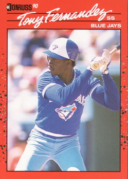 #149 Tony Fernandez - Toronto Blue Jays - 1990 Donruss Baseball