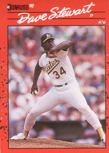 #150 Dave Stewart - Oakland Athletics - 1990 Donruss Baseball