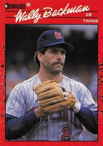 #155 Wally Backman - Minnesota Twins - 1990 Donruss Baseball
