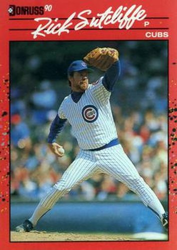 #157 Rick Sutcliffe - Chicago Cubs - 1990 Donruss Baseball