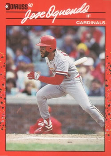 #161 Jose Oquendo - St. Louis Cardinals - 1990 Donruss Baseball