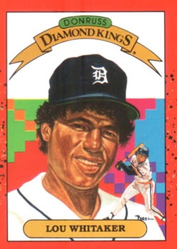 #16 Lou Whitaker - Detroit Tigers - 1990 Donruss Baseball