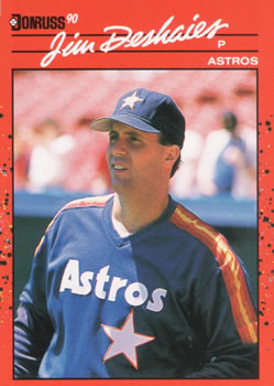 #187 Jim Deshaies - Houston Astros - 1990 Donruss Baseball