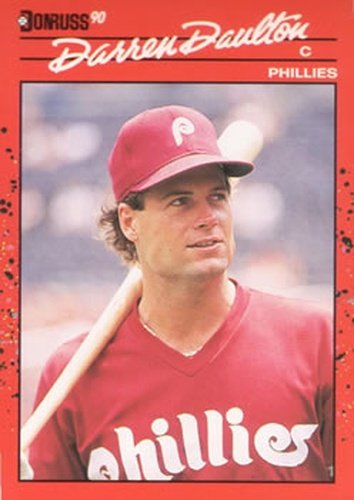 #194 Darren Daulton - Philadelphia Phillies - 1990 Donruss Baseball
