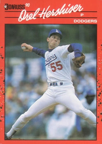 #197 Orel Hershiser - Los Angeles Dodgers - 1990 Donruss Baseball
