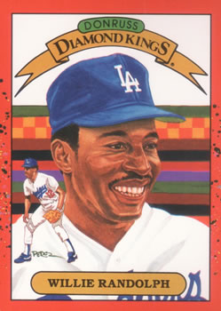 #19 Willie Randolph - Los Angeles Dodgers - 1990 Donruss Baseball