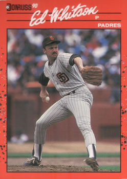 #205 Ed Whitson - San Diego Padres - 1990 Donruss Baseball