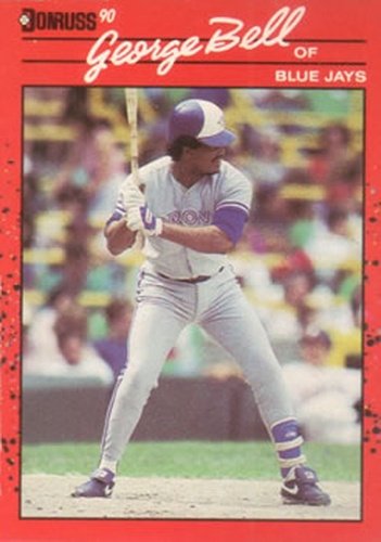#206 George Bell - Toronto Blue Jays - 1990 Donruss Baseball