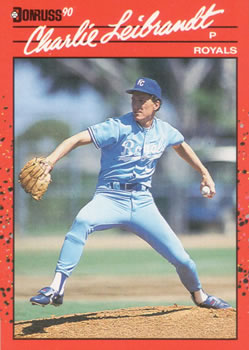 #208 Charlie Leibrandt - Kansas City Royals - 1990 Donruss Baseball
