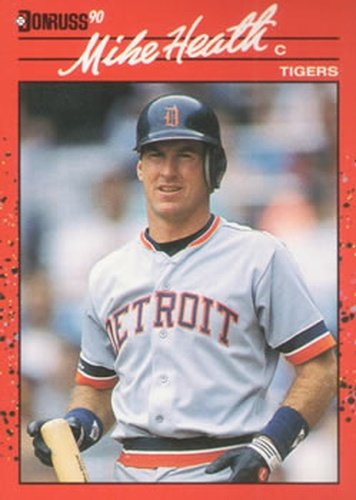 #209 Mike Heath - Detroit Tigers - 1990 Donruss Baseball