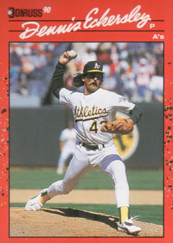 #210 Dennis Eckersley - Oakland Athletics - 1990 Donruss Baseball