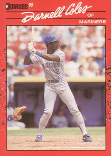 #212 Darnell Coles - Seattle Mariners - 1990 Donruss Baseball