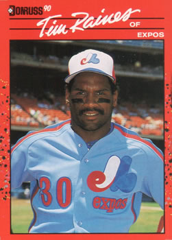 #216 Tim Raines - Montreal Expos - 1990 Donruss Baseball
