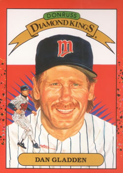 #22 Dan Gladden - Minnesota Twins - 1990 Donruss Baseball