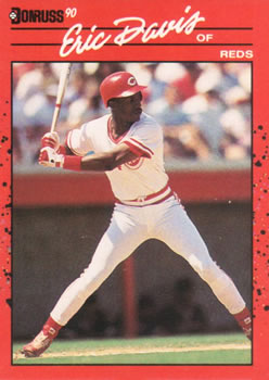#233 Eric Davis - Cincinnati Reds - 1990 Donruss Baseball