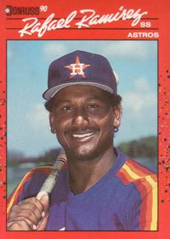 #241 Rafael Ramirez - Houston Astros - 1990 Donruss Baseball
