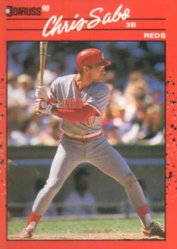 #242 Chris Sabo - Cincinnati Reds - 1990 Donruss Baseball