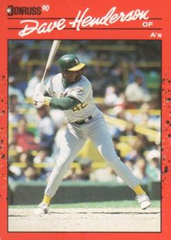#243 Dave Henderson - Oakland Athletics - 1990 Donruss Baseball