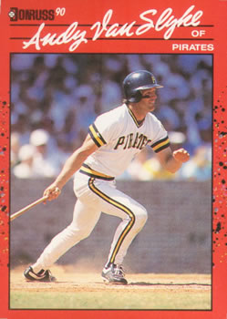 #244 Andy Van Slyke - Pittsburgh Pirates - 1990 Donruss Baseball