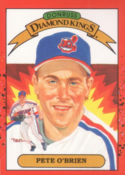 #24 Pete O'Brien - Cleveland Indians - 1990 Donruss Baseball