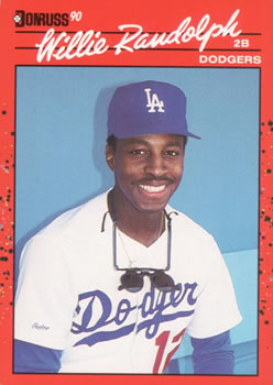 #250 Willie Randolph - Los Angeles Dodgers - 1990 Donruss Baseball