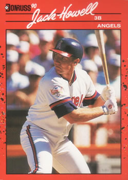 #254 Jack Howell - California Angels - 1990 Donruss Baseball