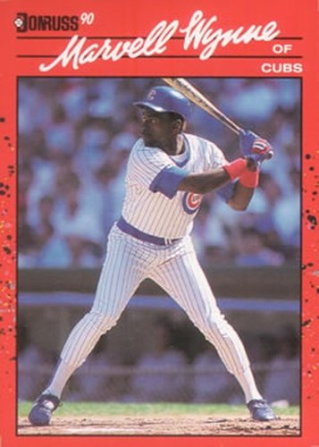 #255 Marvell Wynne - Chicago Cubs - 1990 Donruss Baseball