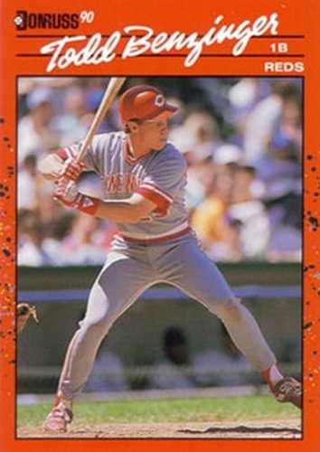 #257 Todd Benzinger - Cincinnati Reds - 1990 Donruss Baseball