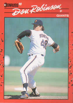 #258 Don Robinson - San Francisco Giants - 1990 Donruss Baseball
