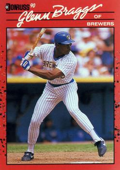 #264 Glenn Braggs - Milwaukee Brewers - 1990 Donruss Baseball