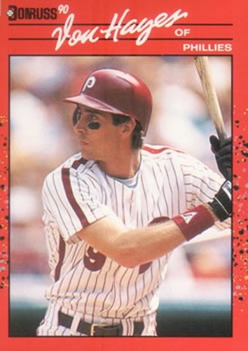 #278 Von Hayes - Philadelphia Phillies - 1990 Donruss Baseball