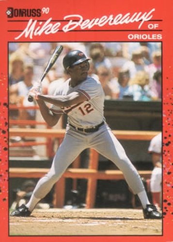 #282 Mike Devereaux - Baltimore Orioles - 1990 Donruss Baseball