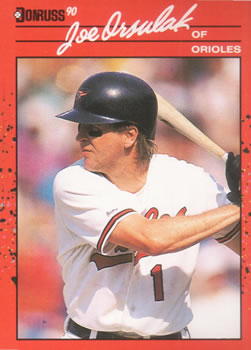 #287 Joe Orsulak - Baltimore Orioles - 1990 Donruss Baseball