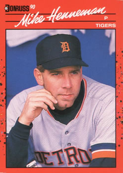 #296 Mike Henneman - Detroit Tigers - 1990 Donruss Baseball