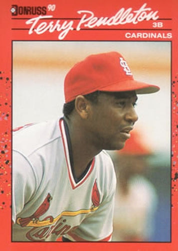 #299 Terry Pendleton - St. Louis Cardinals - 1990 Donruss Baseball