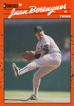 #301 Juan Berenguer - Minnesota Twins - 1990 Donruss Baseball